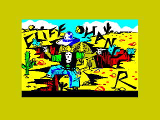 Cliff Hanger title screen for ZX Spectrum